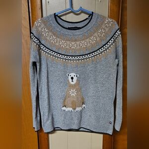 Tommy Hilfiger Gray Sweater with Polar Bear Design
